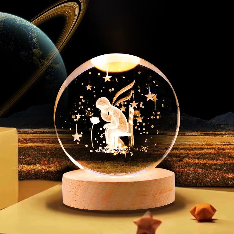 Color Changing LED 3D Crystal Ball -  Men
