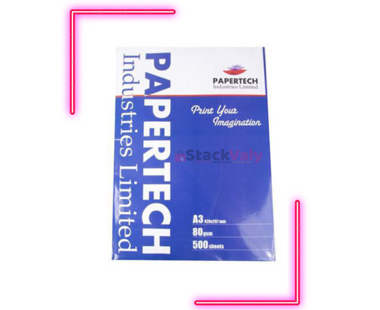 Papertech 80 GSM A3 Offset Paper