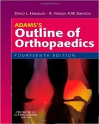 Adams's Outline of Orthopaedics - 14th Edition (Local Printed)