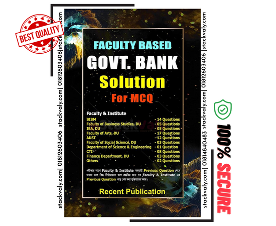 Faculty Based Govt Bank Solution For MCQ