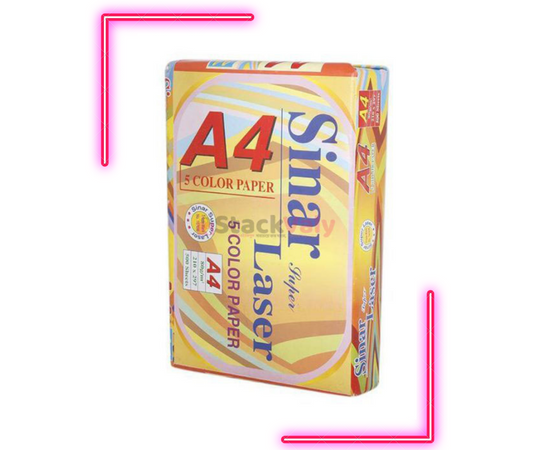 Sinar Color 80 GSM A4 Paper (Assorted Color)