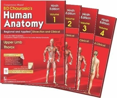 BD Chaurasia's Human Anatomy (Volume 1, 2, 3, and 4)