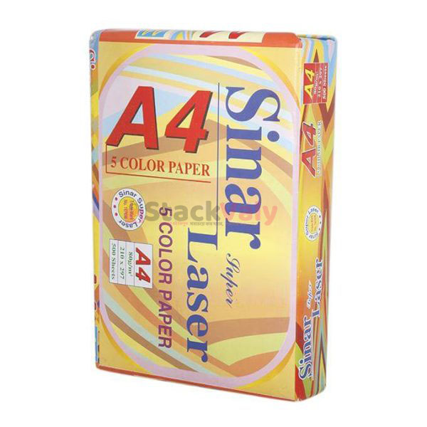 Sinar Color 80 GSM A4 Paper (Assorted Color)